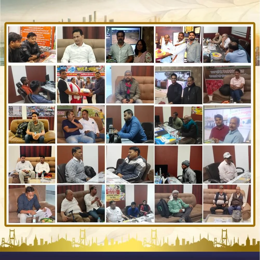Lucknow Estates project partners family — happy land purchase partners at our Lucknow office (collage 11)