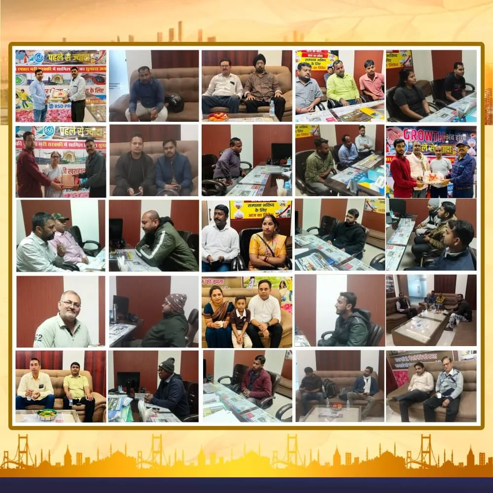 Lucknow Estates project partners family — happy land purchase partners at our Lucknow office (collage 10)