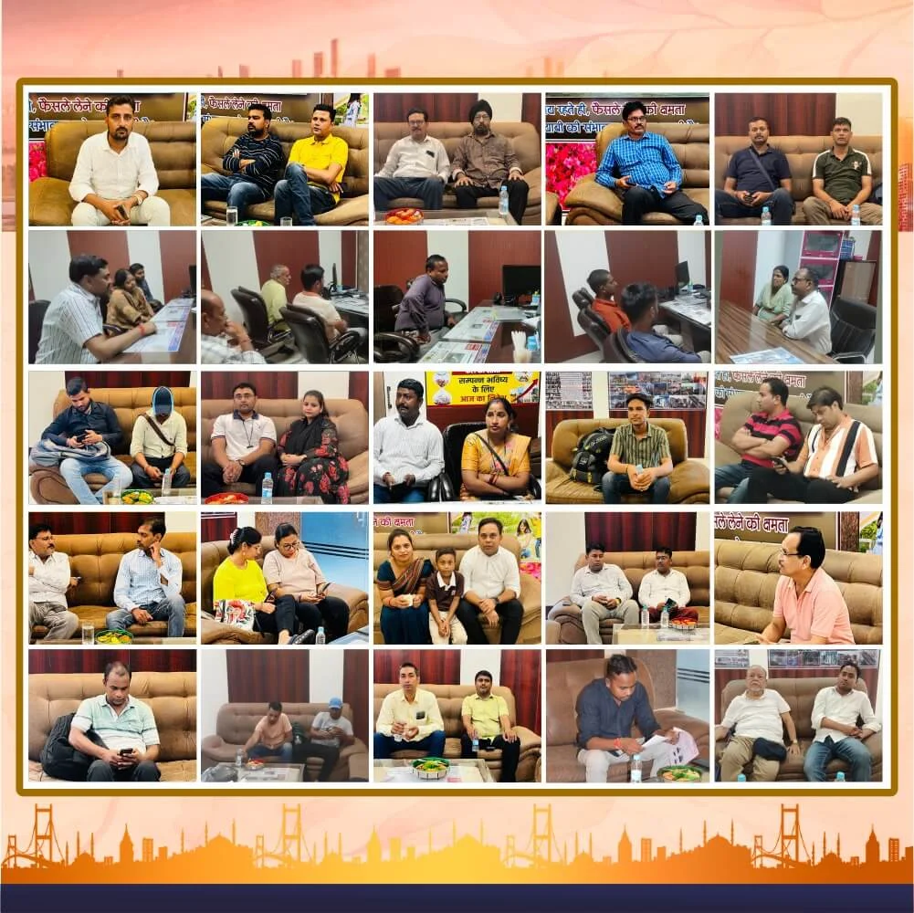 Lucknow Estates project partners family — happy land purchase partners at our Lucknow office (collage 7)