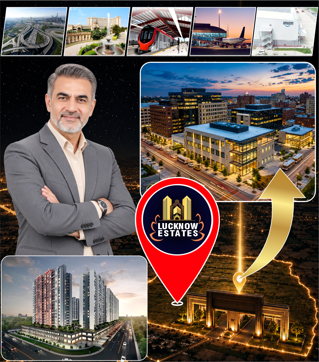 Lucknow Estates — expressway, metro, airport, Amazon hub and township growth around Lucknow