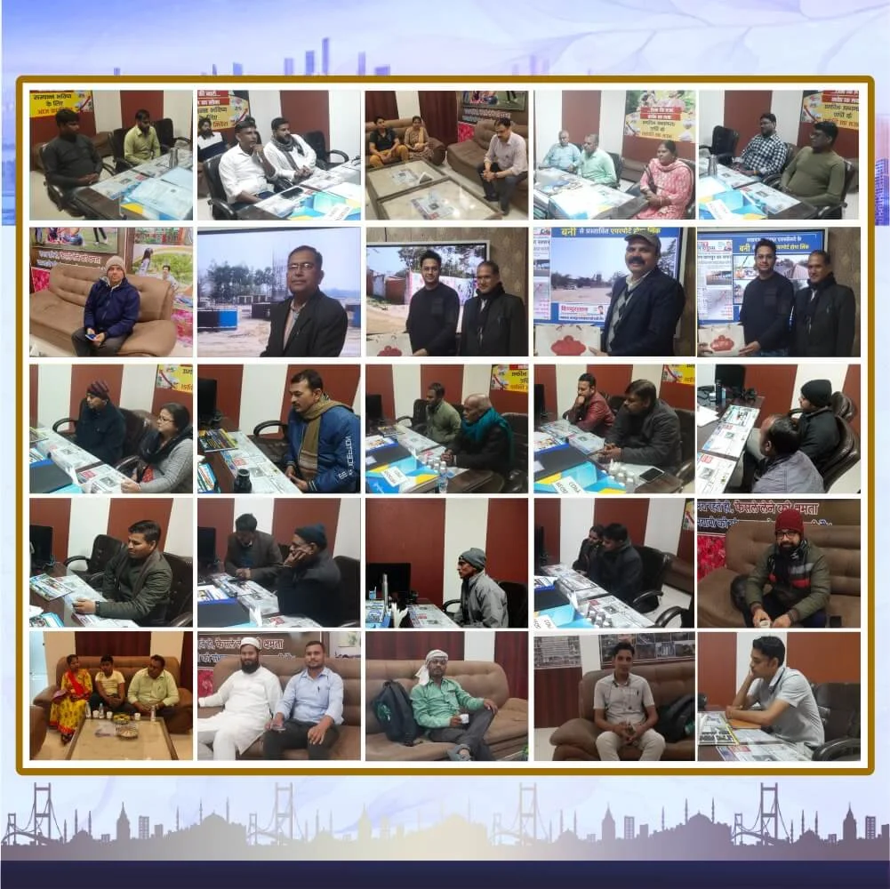Lucknow Estates project partners family — happy land purchase partners at our Lucknow office (collage 12)